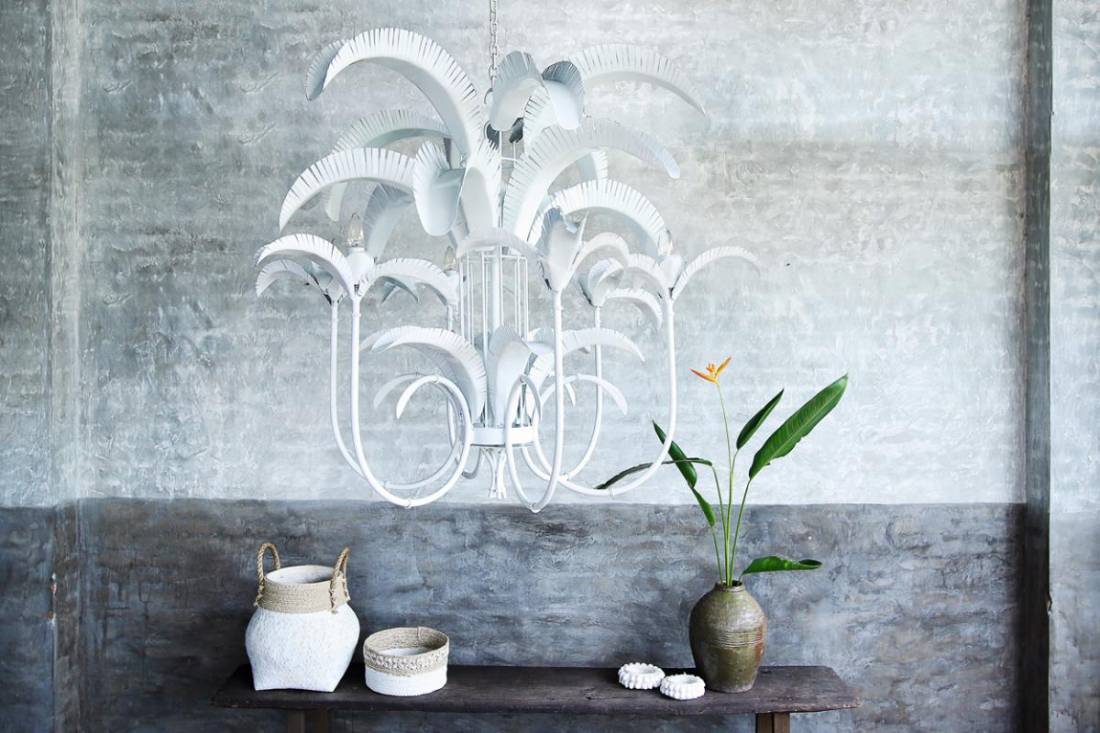 Cayman Island Palm Chandelier LARGE image 2