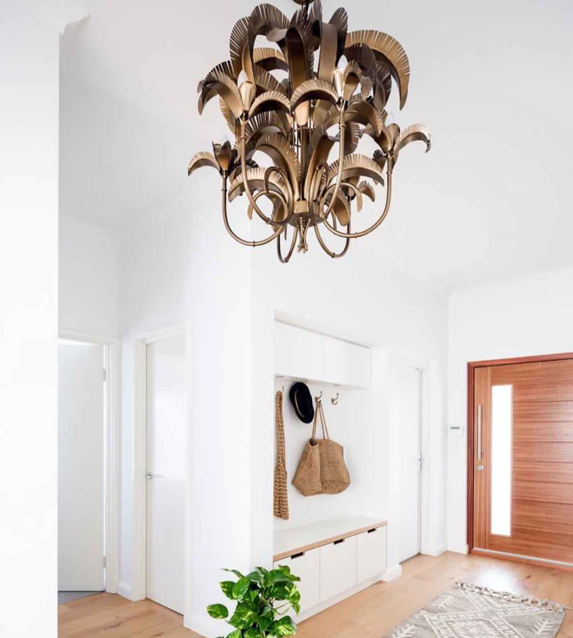 Cayman Island Palm Chandelier LARGE