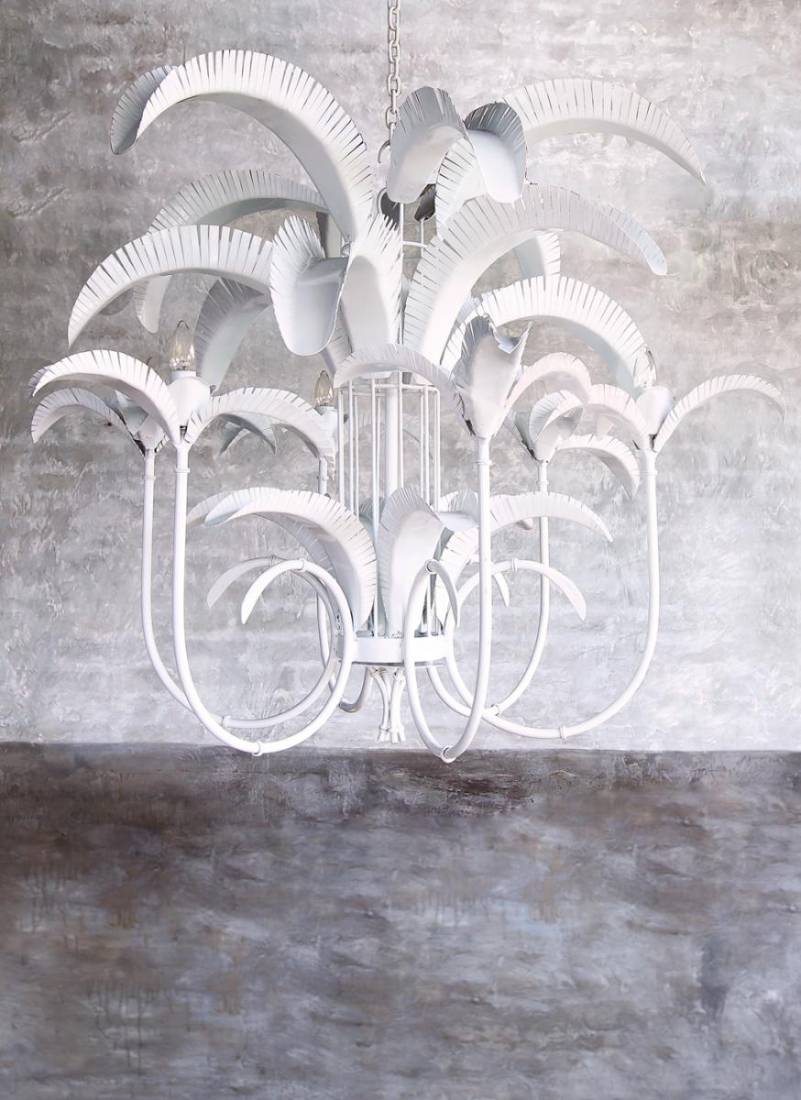 Cayman Island Palm Chandelier LARGE image 1